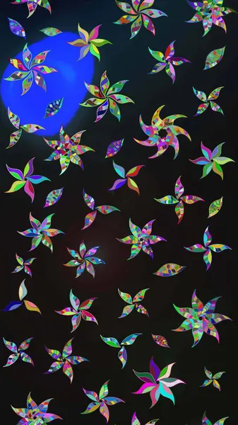 Gri renkli çiçekler. Raster düz çiçek çizim deseni. Tasarım hediye paketi, tebrik kartları, posterler ve afiş tasarımı.