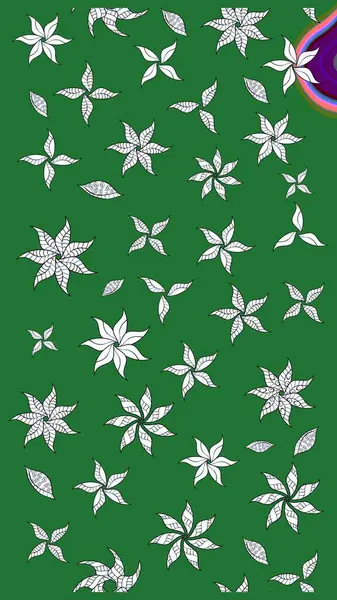 Raster. Sabıka fotoğraflarında, bebek kıyafetlerinde, duvar kâğıtlarında, paket kutularında falan kullanılabilir. Zarif, parlak ve eskiz yeşil çiçek deseni tasarımı.