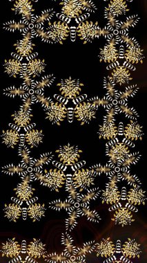 Kar taneleri arka plan. Kar tanesi süs desen. Snowflakes desen. Düz renkli arka plan üzerinde izole kar taneleri tasarımı. Raster illüstrasyon.