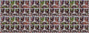 Çiçekli yaz çiçekleri. Motley illüstrasyonu. Moda baskıları için zarif bir şablon. Küçük renkli çiçekler. Küçük çiçekte güzel bir desen. Kusursuz..