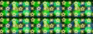 Retro tarzı, kış elementleri. Modern soyut tasarım posteri, kapak, yeşil, mavi ve sarı renkli kart tasarımı. Kar taneleri tasarımı. Moda olmuş kar taneleri ve elementler Memphis kartları.