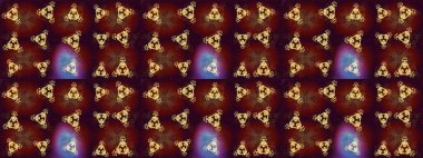 Yüzey için tekrarlanan doku, ambalaj kağıdı, altın renkler. Raster illüstrasyonu. Kış kar tanesi, raster arka plan. Renkli arka planda izole edilmiş güzel kar taneleri.