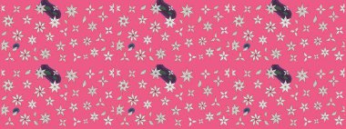 Desen, çizim, çiçek sınırı. Çiçek çelengi. Güzel, parlak, pürüzsüz kumaş, tuval. Kıvırcık, parlak örgü. Eski moda arka plan. Raster illüstrasyonu.