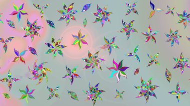 Yumuşak, bahar çiçekli arka plan. Gri renkli çiçekler. Raster çiçek desenli ve çiçekli..