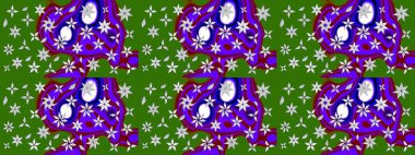 Zentangle soyut çiçekleri. Karalama çiçeği. Raster illüstrasyonu. Güzel kumaş deseni. Renkli Bahar Teması eskiz kalıbı. Düz Çiçek Elementleri Tasarımı.