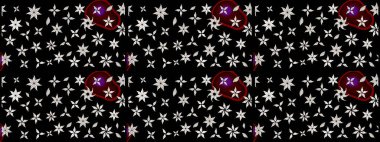 Organik motif arka planı. Çizim kalıbı. Raster illüstrasyonu. Ultraviyole kumaş deseni.