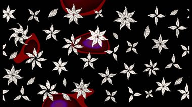 Renkli Bahar Teması eskiz kalıbı. Düz Çiçek Elementleri Tasarımı. Parlak arkaplan eskiz desenli çiçekli fantezi tasarımı.