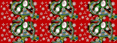 Çiçek desenli eskiz. Kırmızı renkte çiçekler. Tişört baskısı için çiçek boyama rasteriName.