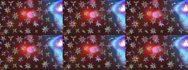 Kahverengi renkli çiçekler. Raster illüstrasyonu. Küçük çiçekte sevimli çiçek deseni var..