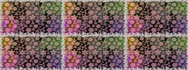 Gri renklerde. Raster illüstrasyonu. Gri renkli gri papatya deseni.