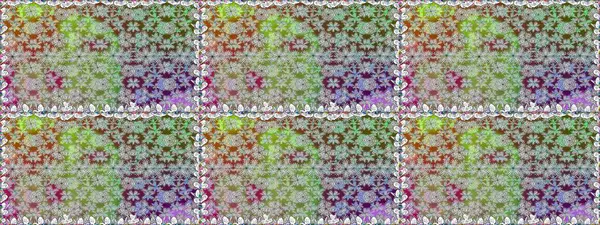 Raster - stok. Kusursuz bir arka plan modeli. Yapraklı çiçekler ve kır çiçekli papatya çayı..