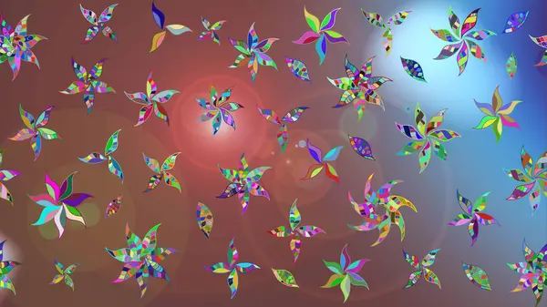 Raster Moda kumaş deseni. Şirin çiçekler. Çizgi çizimi deseni.