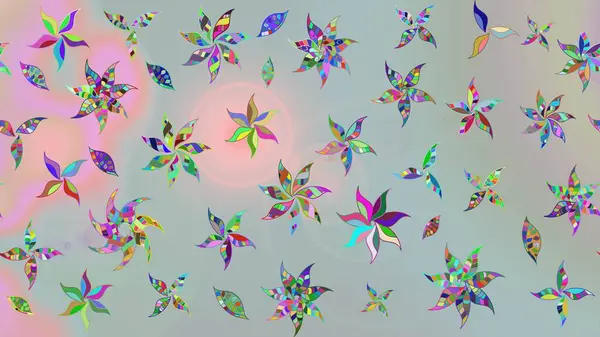 Yumuşak, bahar çiçekli arka plan. Gri renkli çiçekler. Raster çiçek desenli ve çiçekli..