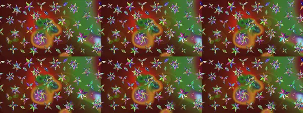 Soyut çiçek çizim kalıbı arka planı. Raster deseni. Küçük çiçekteki sevimli çiçek deseni. Kahverengi renklerde. Raster illüstrasyonu.