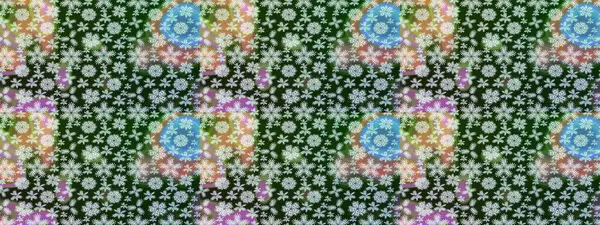 Gri renkli çiçekler. Raster illüstrasyonunda çiçek deseni çizimi.