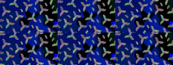 Kar taneleri tasarımı. Son moda kar taneleri ve elementler onun kartlarını gösteriyor. Modern soyut tasarım posteri, kapak, mavi, siyah ve yeşil renkli kart tasarımı. Retro biçim dokusu, kış elementleri.