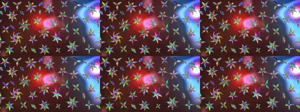 Kahverengi renkli çiçekler. Raster illüstrasyonu. Küçük çiçekte sevimli çiçek deseni var..