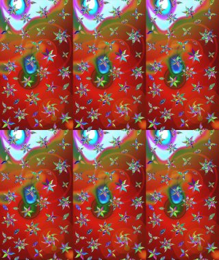 Düz Çiçek Elementleri Tasarımı. Çiçekli eskiz çizimi. Kırmızı renkte çiçekler. Renkli Yaz Teması çizim şablonu.