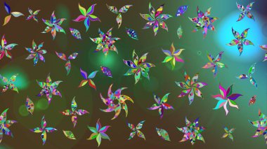 Çiçek yeşili eskiz deseni. Raster Yumuşak kumaş deseni. Klasik taslak çizimi. Raster çiçek izi..