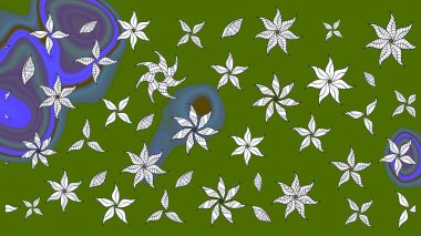 Tekstil veya kitap kapakları, imalat, duvar kağıtları, baskı, hediye paketi ve yapıştırma kitabı için çiçek eskizi geçmişi. Küçük çaplı çiçeklerdeki basit şirin desenler. Raster illüstrasyonu.