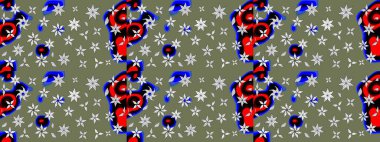 Kızılderili desenli desenli desenli şal deseni. Etnik Mandala süsü. Raster Henna dövme stili. Tekstil, tebrik kartı, boyama kitabı, telefon kılıfı baskısı için kullanılabilir.