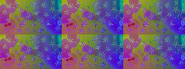 Raster çiçek desenli çiçek deseni, yapraklar, dekoratif elementler, sıçrama, lekeler, el çizimi kontur çizgileri ve Doodle çizim stili, grafik raster çizim çizimi.