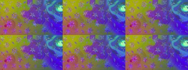 Moda baskıları için zarif bir şablon. Küçük renkli çiçekler. Motley illüstrasyonu. Çiçekli bahar çiçekleri. Küçük çiçekte şirin desenler.