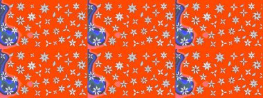 Güzel kumaş deseni. Raster illüstrasyonu. Bahar çiçekli güzel bir çiçek deseni..