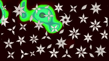 Vadinin çiçekleri siyah renklerde. Eskiz arkaplan modeli. Raster - stok. Suluboya, elle çizilmiş.