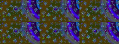 Kahverengi renkte çiçekli çiçek deseni. Suluboya tarzında kahverengi renkte çiçekler.