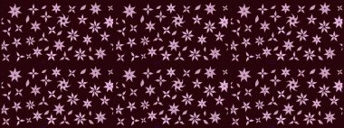 Sevgililer günü ve tebrik kartı konsepti için şık bir davetiye. Üst manzara, yumuşak stil. Kahverengi renkte manzaralı çiçek deseni. Çiçek kompozisyonu, el boyası, hassas şablon..