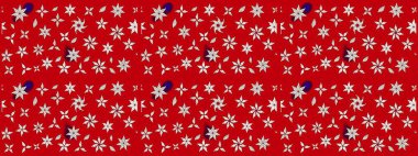 Sketch Floral Pattern in Raster illustration. Fancy fabric pattern. Colour Spring Theme sketch pattern Background. Flat Flower Elements Design.