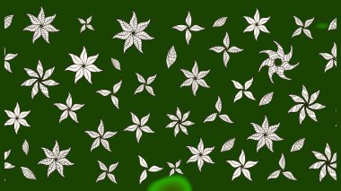 Raster illüstrasyonu. Yeşil renkte güzel bir tekstil. Suluboya çiçekli çiçek deseni.