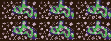 Üst manzara, yumuşak kahverengi renk. Manzaralı çiçek deseni. Sevgililer günü ve tebrik kartı konsepti için şık bir davetiye. Çiçek kompozisyonu, el boyası, hassas şablon..