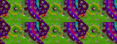 Çiçek desenli eskiz. Yeşil renkli çiçekler. Tişört baskısı için çiçek boyama rasteriName.