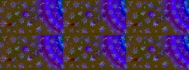 Çiçek desenli eskiz. Gömlek baskısı için çiçek boyası. Kahverengi renkte çiçekler.