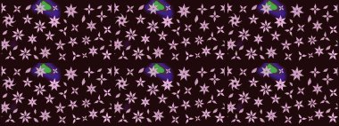 Özgürlük stili Millefleur 'lar. Küçük yabani çiçeklerdeki halk modelini çiz. Tekstil, duvar kâğıdı, kapaklar, yüzey, baskı, hediye paketi, hatıra defteri, dekupaj. Taşralı şıklığı.