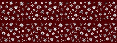 Eskiz arkaplan modeli. Suluboya, elle çizilmiş. Kırmızı yapraklı yabani çiçekler. Raster illüstrasyonu.