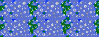 Raster illüstrasyonundaki çiçek desenli çizim. Suluboya tarzında mavi renkte çiçekler.