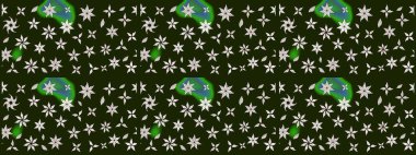 Çiçeğin suluboya çizimlerinin mükemmel deseni. Moda baskısı. Eski model. Suluboya çizim kalıbı. Dekorasyon ve tasarım için güzel bir desen. Raster illüstrasyonu.