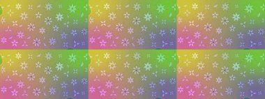 Raster şirin suluboya çiçek desenleri çiziyor. Büyük bir çiçek boyası seti. Kartlar, davetiyeler, tarih kartları ve daha fazlası için kullanılabilir.