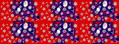 Çiçek kırmızısı eskiz deseni. Raster çiçek izi. Klasik taslak çizimi.