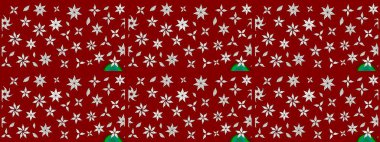 Tekstil için suluboya eskiz deseni. El çizimi çiçek çizimi deseni (fayans). Şirin çiçekli, desenli, kırmızı renkli çizim deseni.