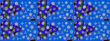 Raster illüstrasyonu. Güzel kumaş deseni. Küçük çiçekteki sevimli çiçek deseni. Güzel karalamalı çiçek deseni çiz..