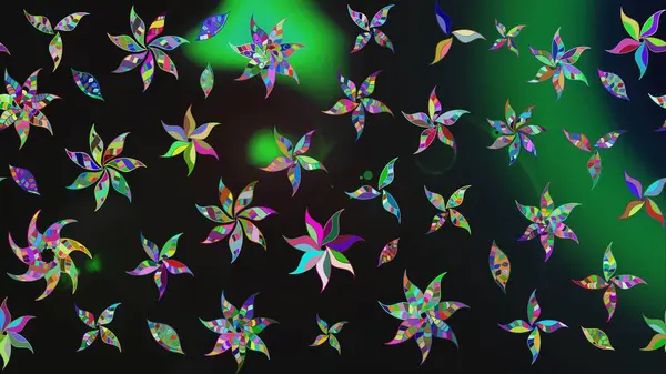 Renkli grunge soyut arkaplanı kologri çiçeklerle süslüyor. Parmak izi, kumaş, duvar kâğıdı, tekstil için raster dokusu. Nakış desenli çiçek deseni..