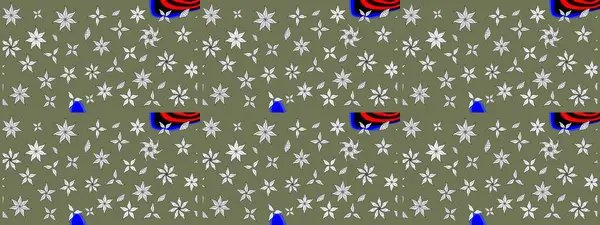 Raster Illustrasyon 'daki Çiçek Deseni' nin son moda çizimi. Güzel kumaş deseni. Renkli Yaz Temalı eskiz kalıbı. Düz Çiçek Elementleri Tasarımı.