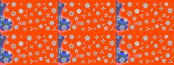 Güzel kumaş deseni. Raster illüstrasyonu. Bahar çiçekli güzel bir çiçek deseni..