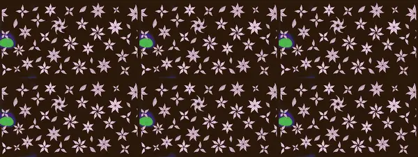 Bir sürü kahverengi ve soyut çiçekli tropik eskiz deseni. Varicolobrown Raster çizimi. Küçük çiçekte sevimli çiçek deseni var..