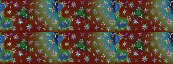 Kahverengi renkli çiçekler. Raster illüstrasyonu. Çiçek süslemeli çizim deseni.