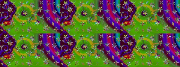 Çiçek desenli eskiz. Yeşil renkli çiçekler. Tişört baskısı için çiçek boyama rasteriName.